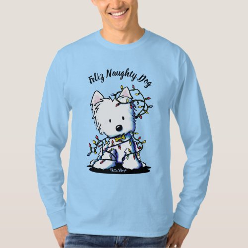 KiniArt Delighted Westie T_Shirt