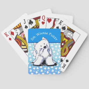 KiniArt Doctor Samoyed Poker Cards