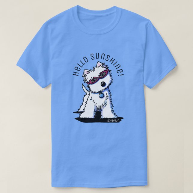 KiniArt Doggles Westie T-Shirt (Design Front)
