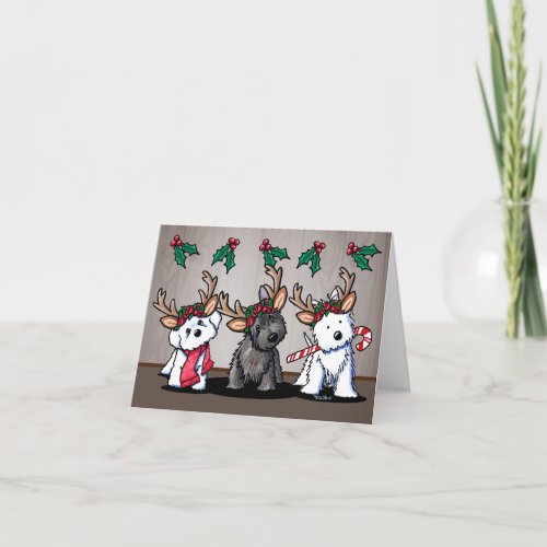 KiniArt Dogs Christmas Card