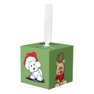 KiniArt Dogs Cube Ornament