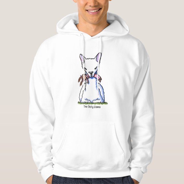 KiniArt Dolly Llama  Hoodie (Front)