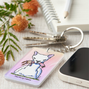 KiniArt Dolly Llama  Keychain