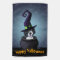 KiniArt Doodle Dog Witch Halloween Garden Flag