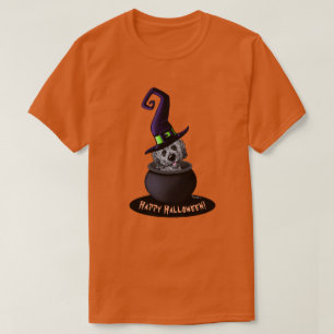 KiniArt Doodle Dog Witch Halloween T-Shirt