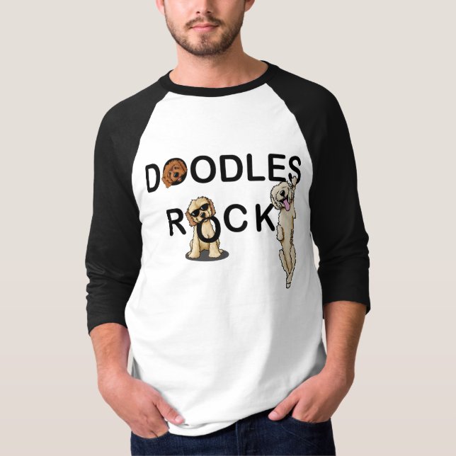 KiniArt Doodles Rock T-Shirt (Front)