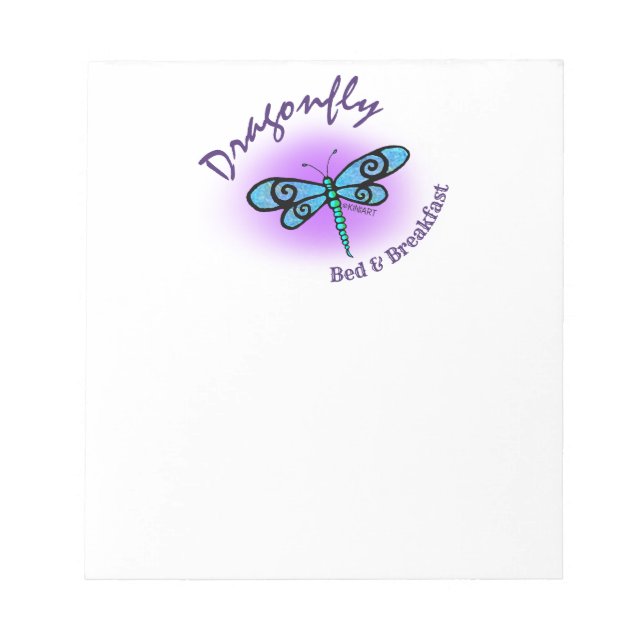 KiniArt Dragonfly Note Pad (Front)