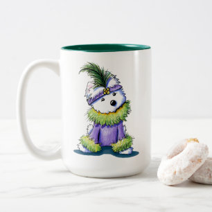 KiniArt Flapper Westie Two-Tone Coffee Mug