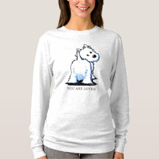 KiniArt Fluffybutt Westie T-Shirt