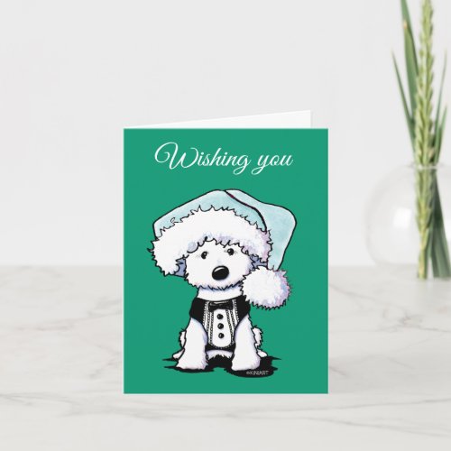 KiniArt Formal Westie Dog Christmas Cards