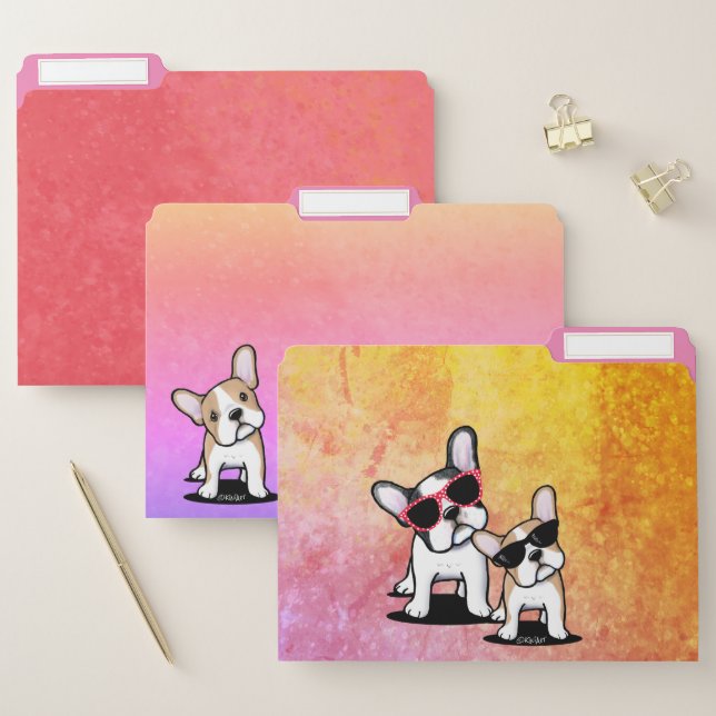 KiniArt Frenchies File Folders (Set)