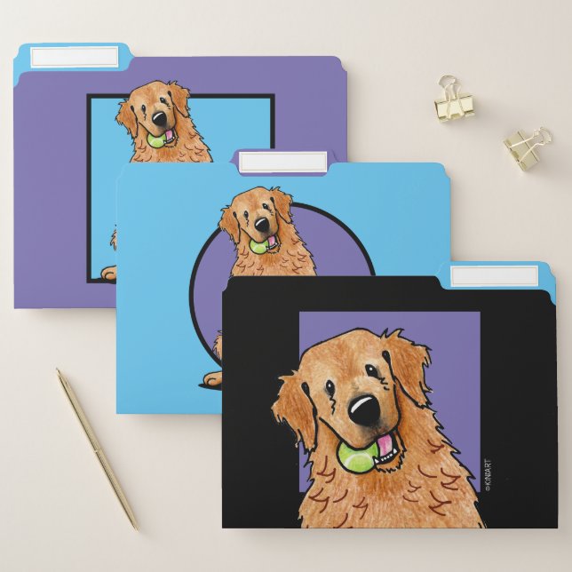 KiniArt Golden Retrievers File Folder (Set)