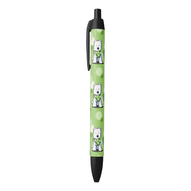 KiniArt Green Dot Westies Pen (Top (Vertical))