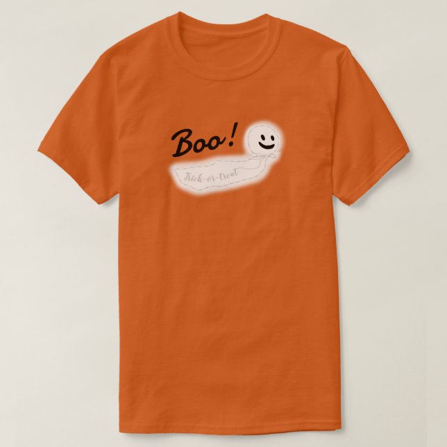KiniArt Halloween Ghost T-Shirt (Design Front)