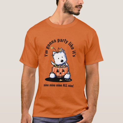 KiniArt Halloween Westie T_Shirt