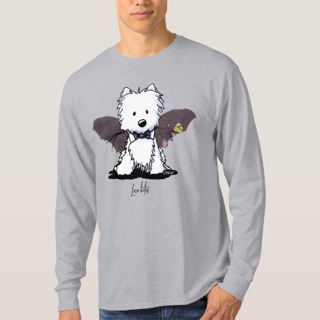 KiniArt Halloween Westie Terrier T-Shirt (Front)