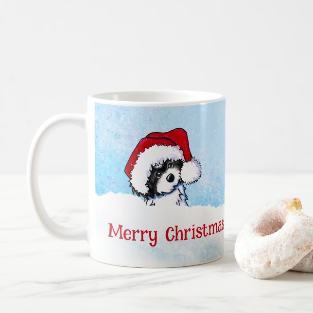 KiniArt Havanese Christmas Coffee Mug (With Donut)