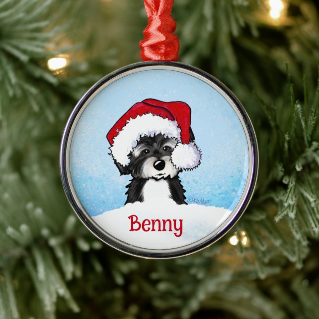 KiniArt Havanese Christmas Metal Ornament (Tree)
