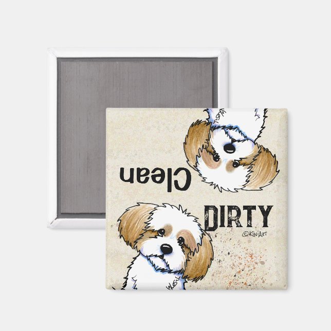 KiniArt Havanese Dishwasher magnet (Front/Back)