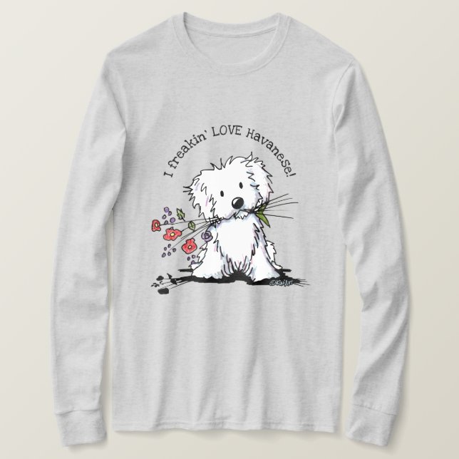 KiniArt Havanese T-Shirt (Design Front)