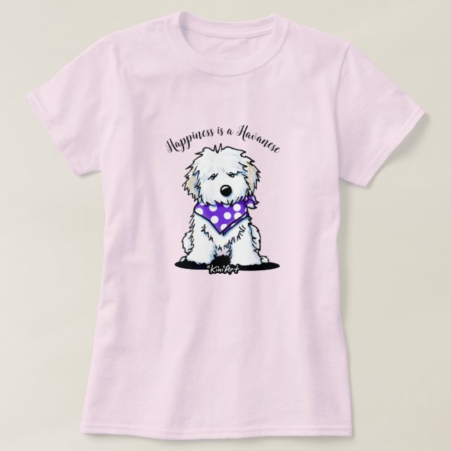 KiniArt Havanese T-Shirt (Design Front)