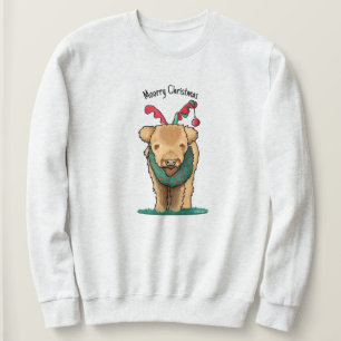 KiniArt Highland Cow Christmas Sweatshirt