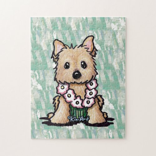 KiniArt Hula Girl Cairn Terrier Jigsaw Puzzle