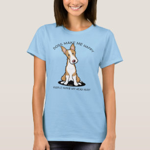 KiniArt Ibizan Hound Dog Lovers T-Shirt