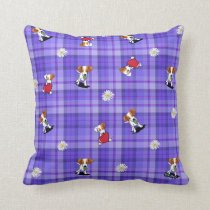 KiniArt Jack Russell Terrier Throw Pillow