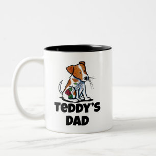 KiniArt Jack Russell Terrier Two-Tone Coffee Mug