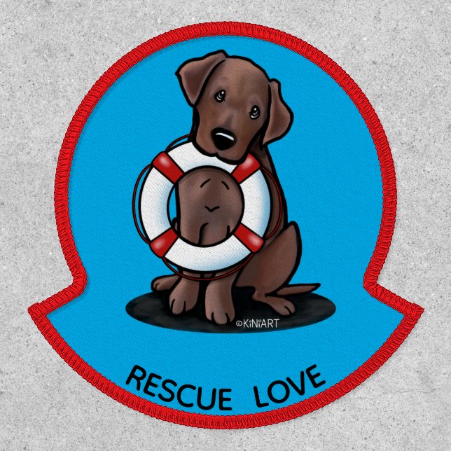 KiniArt Labrador Retriever Rescue Patch (Front)