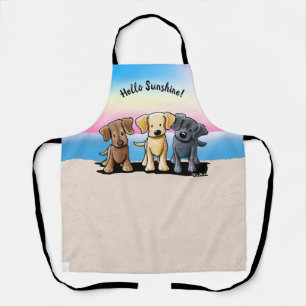 KiniArt Labrador Trio Apron 