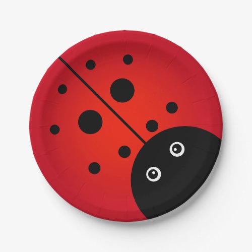 KiniArt Ladybug Paper Plates