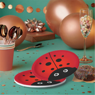 KiniArt Ladybug Paper Plates