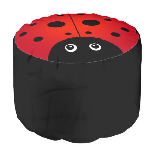KiniArt Ladybug Pouf