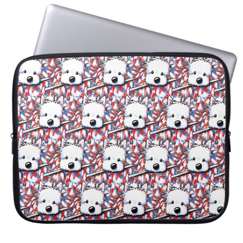 KiniArt Liberty Westies Laptop Sleeve