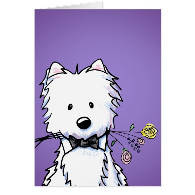 KiniArt Love Bites Westie Terrier Cards (Front)