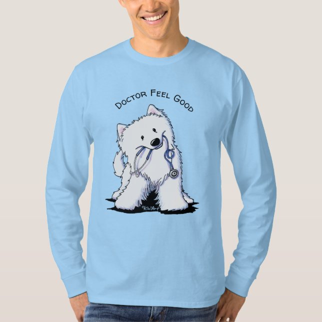 KiniArt Love Doctor Samoyed T-Shirt (Front)