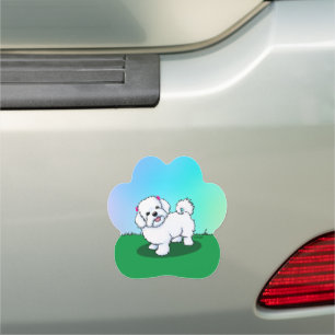 KiniArt Maltese Car Magnet