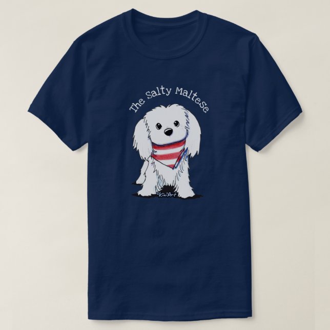 KiniArt Maltese T-Shirt (Design Front)