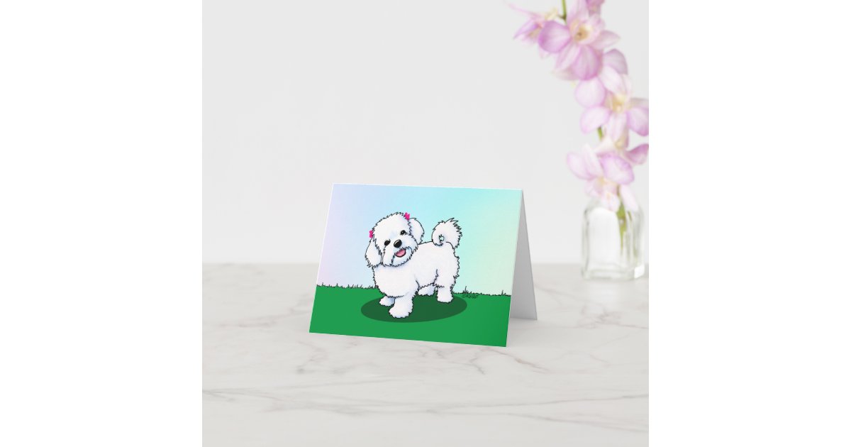KiniArt Maltese Thank You Card Zazzle