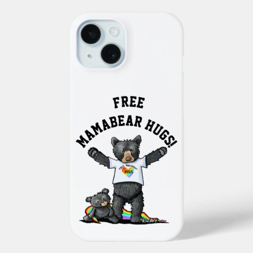 KiniArt Mamabear Hugs iPhone 15 Case