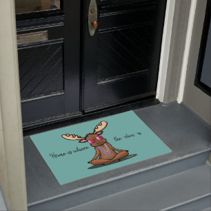 KiniArt Meditation Moose Doormat