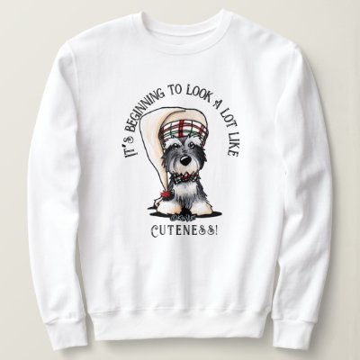 KiniArt Mini Schnauzer Christmas Sweatshirt