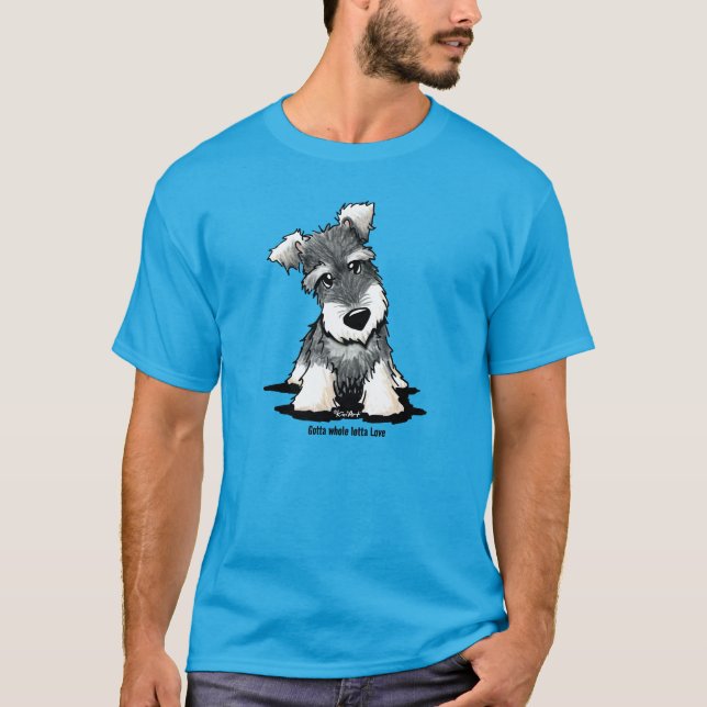 KiniArt Mini Schnauzer T-Shirt (Front)