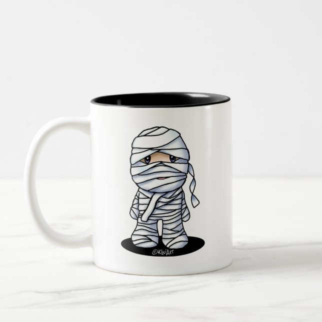 KiniArt Mummy Two-Tone Coffee Mug (Left)
