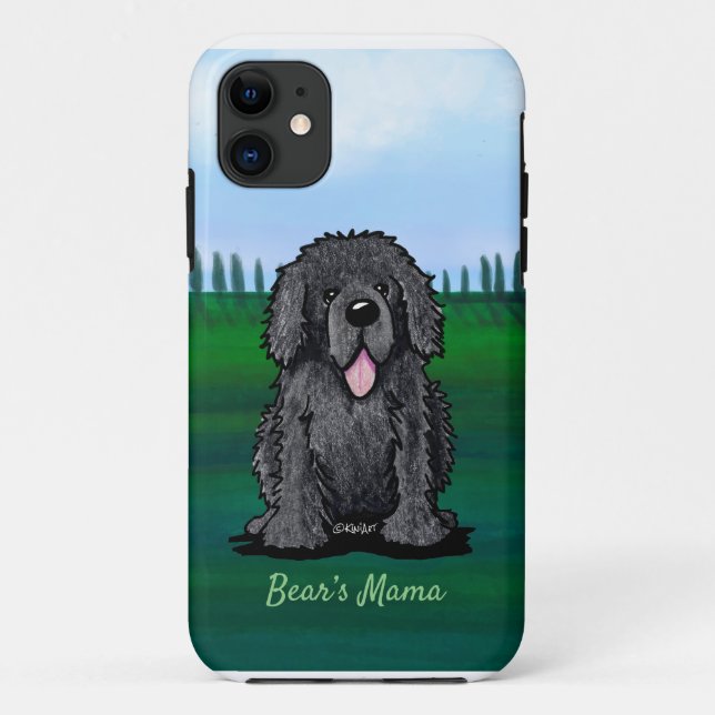 KiniArt Newfoundland Dog Case-Mate iPhone Case (Back)