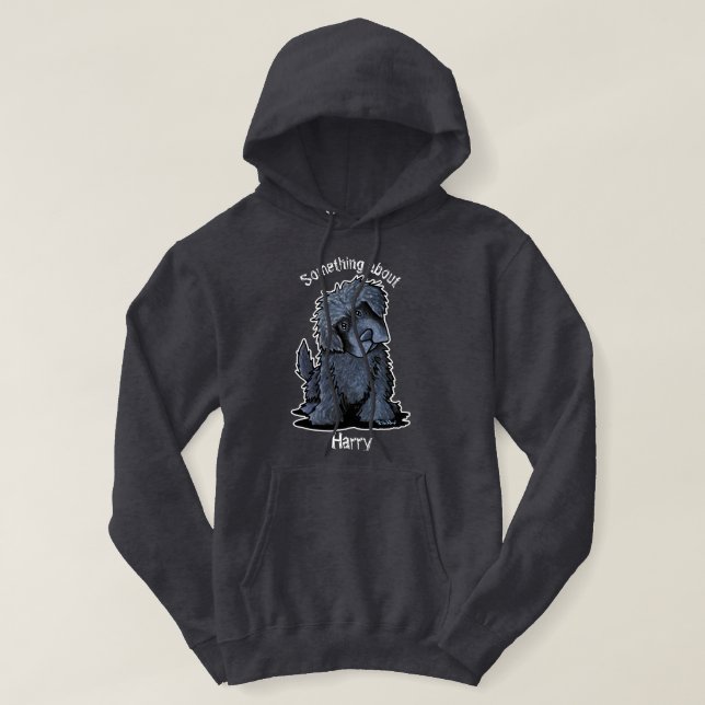 KiniArt Newfoundland Dog Personalized Hoodie (Design Front)