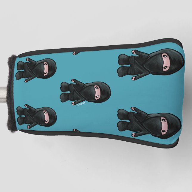 KiniArt Ninja Golf Head Cover (Front)