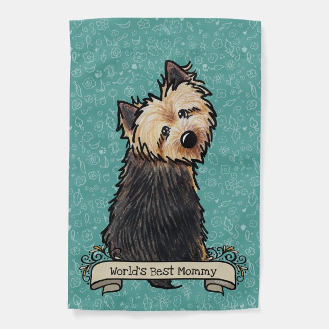 KiniArt Norwich Terrier Garden Flag (Front)